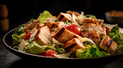 caesar salad with grilled chicken