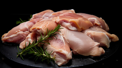 Raw chicken meat