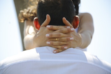 person holding hands