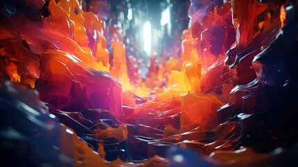 abstract breakdowns of reality, digital art illustration