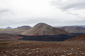 Fototapeta premium Iceland Volcano - Meradalir - Dry Lava Flow 2.png