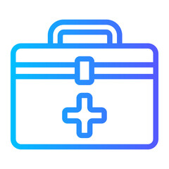 first aid kit gradient icon