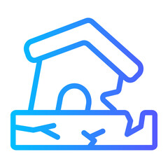 earthquake gradient icon