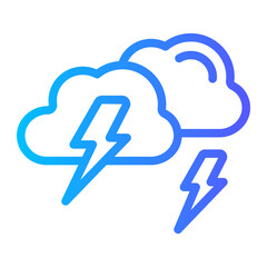 thunderbolt gradient icon