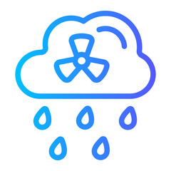 acid rain gradient icon