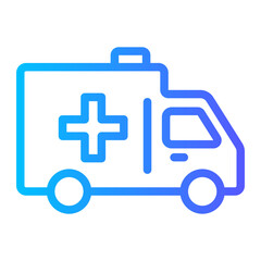 ambulance gradient icon