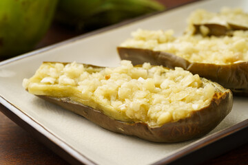 Special Chinese Seasoning Vegetable Eggplant with Minced Garlic