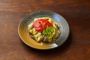 Special Chinese Seasoning Vegetable Eggplant with Minced Garlic