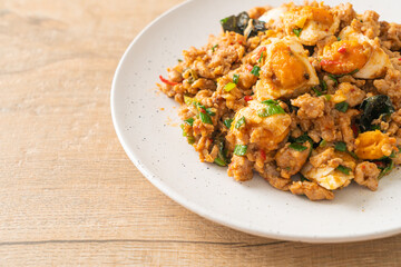 Stir Fried Minced Pork with Salted Egg