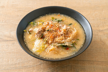 Sukiyaki Soup with Pork in Thai Style
