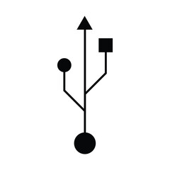 usb icon vector
