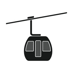 funicular icon vector