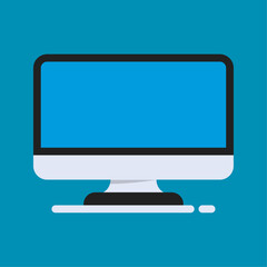 Monitor icon. sign for mobile concept and web design. vector illustration