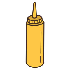 mayonnaise and mustard bottle