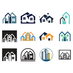 simple real estate logo design,building,skyscraper,property business,apartment,architecture vector