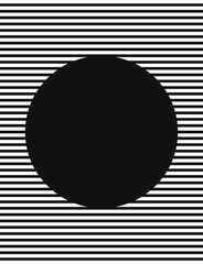 vector modern white geometric lines and circle text space on black background for brochure banner and publication
