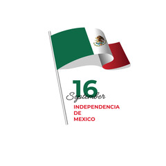 Mexico independence day design template