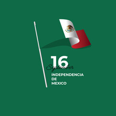 Mexico independence day design template