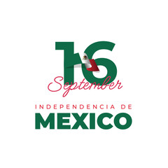 Mexico independence day design template