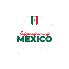 Mexico independence day design template