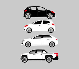 car and  truck vector illustration design