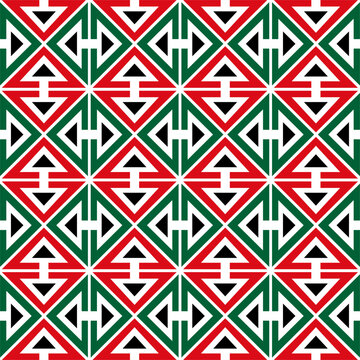 seamless pattern with triangles colorful. geometric  seamless  pattern. arrow  seamless pattern.  abstract geometric background