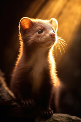 Fototapeta premium Brown mink portrait