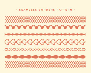 set of classic lace pattern background in handmade style