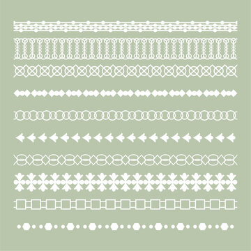 decorative lace pattern border background in collection