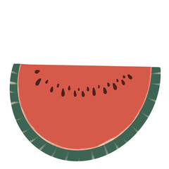 Slice of Ripe Watermelon