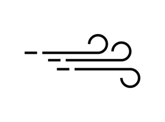 wind icon or logo isolated sign symbol vector illustration - high quality black style vector icons.	