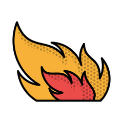 illustration icon of a fire