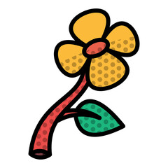 illustration icon of a plant flower 