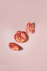 pomegranate with seeds