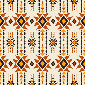 Southwest Navajo colorful stripes pattern. Vector ethnic southwest geometric stripes seamless pattern. Ethnic geometric pattern use for fabric, textile, home decoration elements, upholstery, wrapping.
