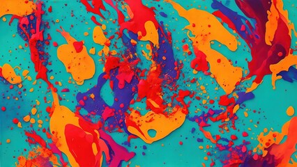 Colorful abstract geometric background, modern red yellow blue abstract background