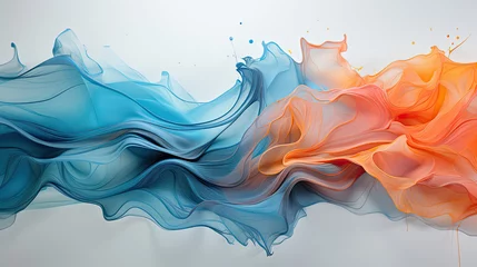 Zelfklevend Fotobehang Fluid and organic abstract representation of transformation © GraphicsRF