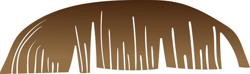 Digital png illustration of brown moustache on transparent background