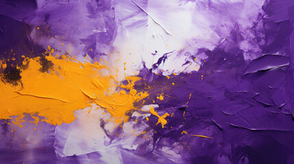 Harmonious abstract background with complementary colors and diverse brushstroke techniques.