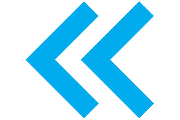 Digital png illustration of blue arrows on left on transparent background
