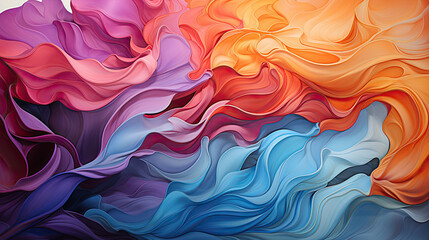 Obraz premium Natural landscape-inspired abstract with harmonious color palette and textures.