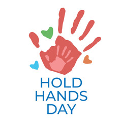 hold hands day vector design for greeting. hands vector design. flat hands vector illustration. banner template.