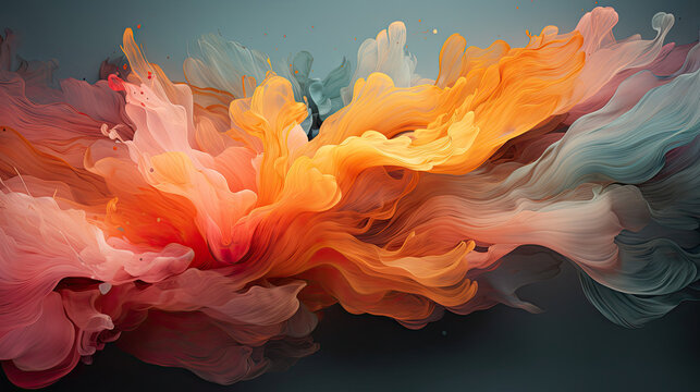 Atmospheric effects-focused abstract background exploring blending techniques, soft transitions, and atmospheric perspective. Color palette captures the mood and ambiance of the scene, whether it be s