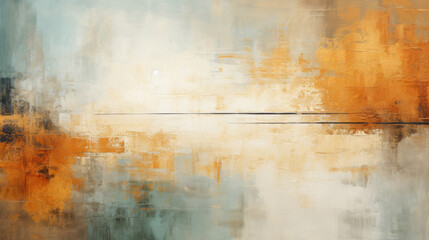 Abstract background with expressive brushstrokes and warm, earthy colors.