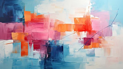 Fototapete Kinder Design an abstract background with a painterly and expressive style. Use bold brushstrokes, vibrant splashes of color, and textured layers. 
