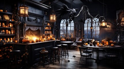 Celebrate Halloween in style at this coffee cafe with bewitching decorations. A delightful coffee experience awaits.