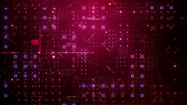 Red computer hacking code strings zoom in