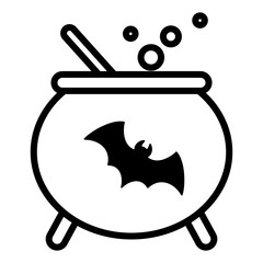 potion halloween icon on transparent background