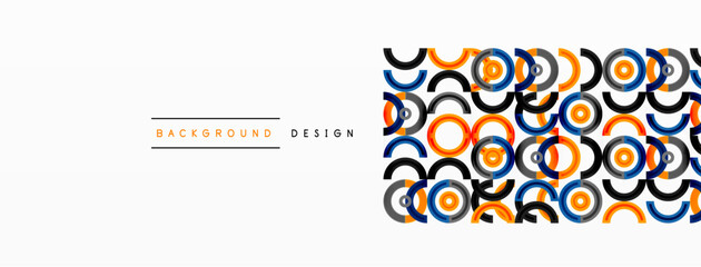 Colorful circle abstract background with vibrant and eye-catching design that incorporates a variety of different shades and hues creating a swirling, dynamic effect