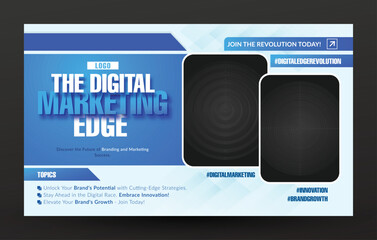 Digital marketing web banner template design